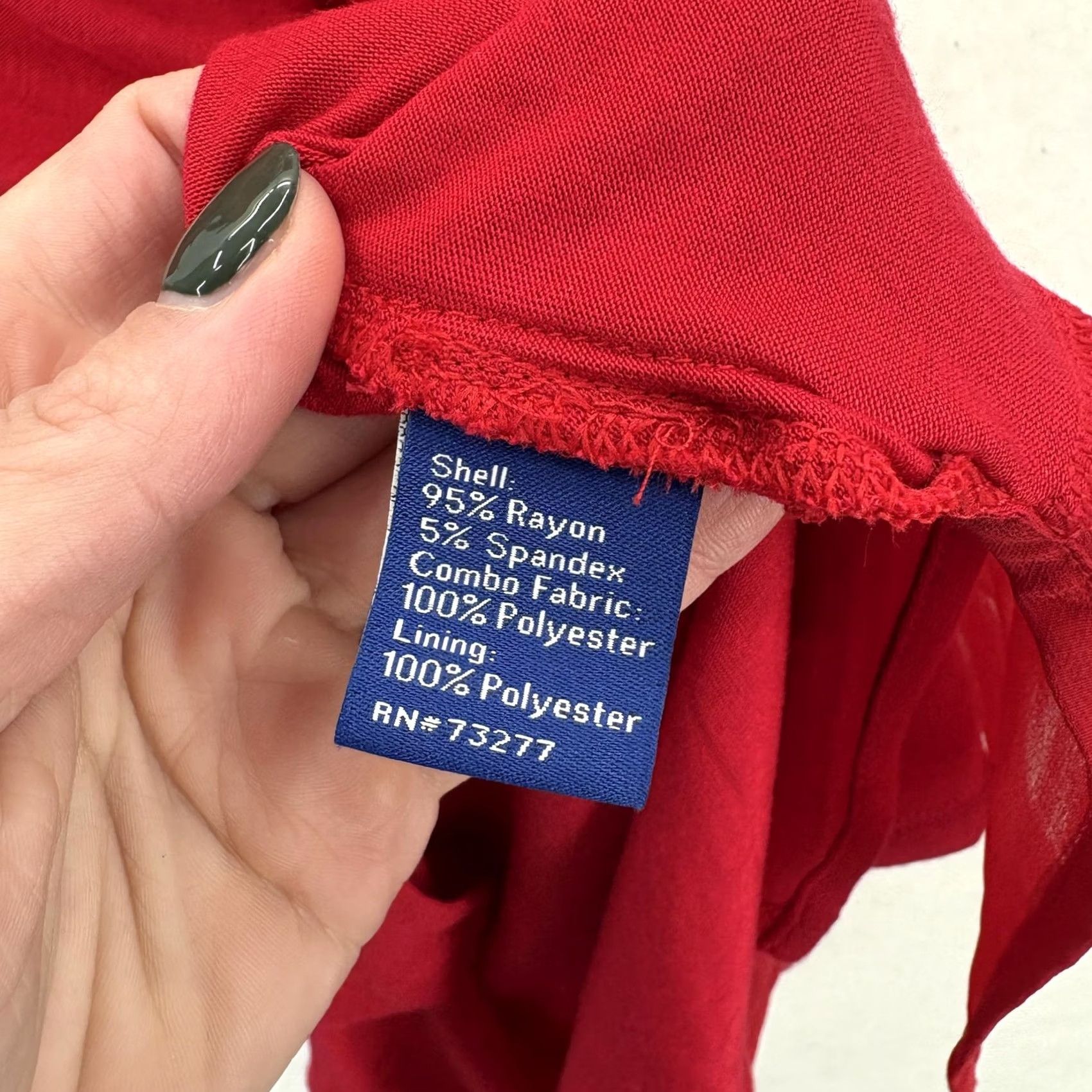 Apt. 9 APT 9 Shirt Womens Large Tango Red Sleeveless Tank Tunic Textured Hem Blouse Size L / US 10 / IT 46 - 5 Thumbnail