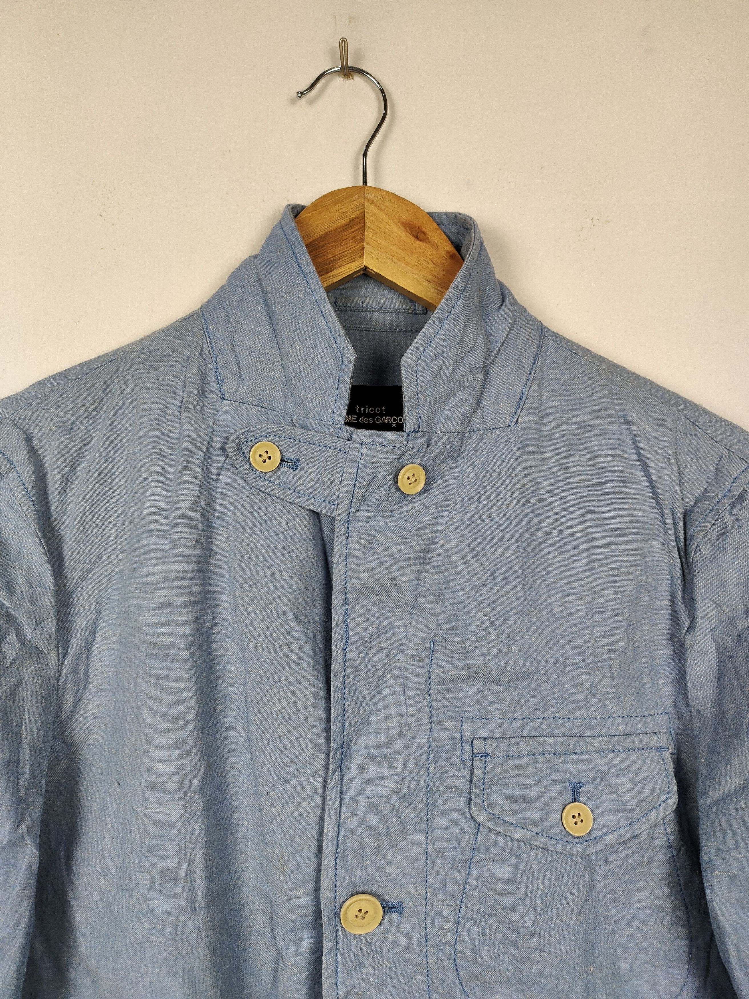 Comme des Garcons × Japanese Brand Tricot Comme des Garçons Middle String Military Style Jacket Size US M / EU 48-50 / 2 - 2 Thumbnail