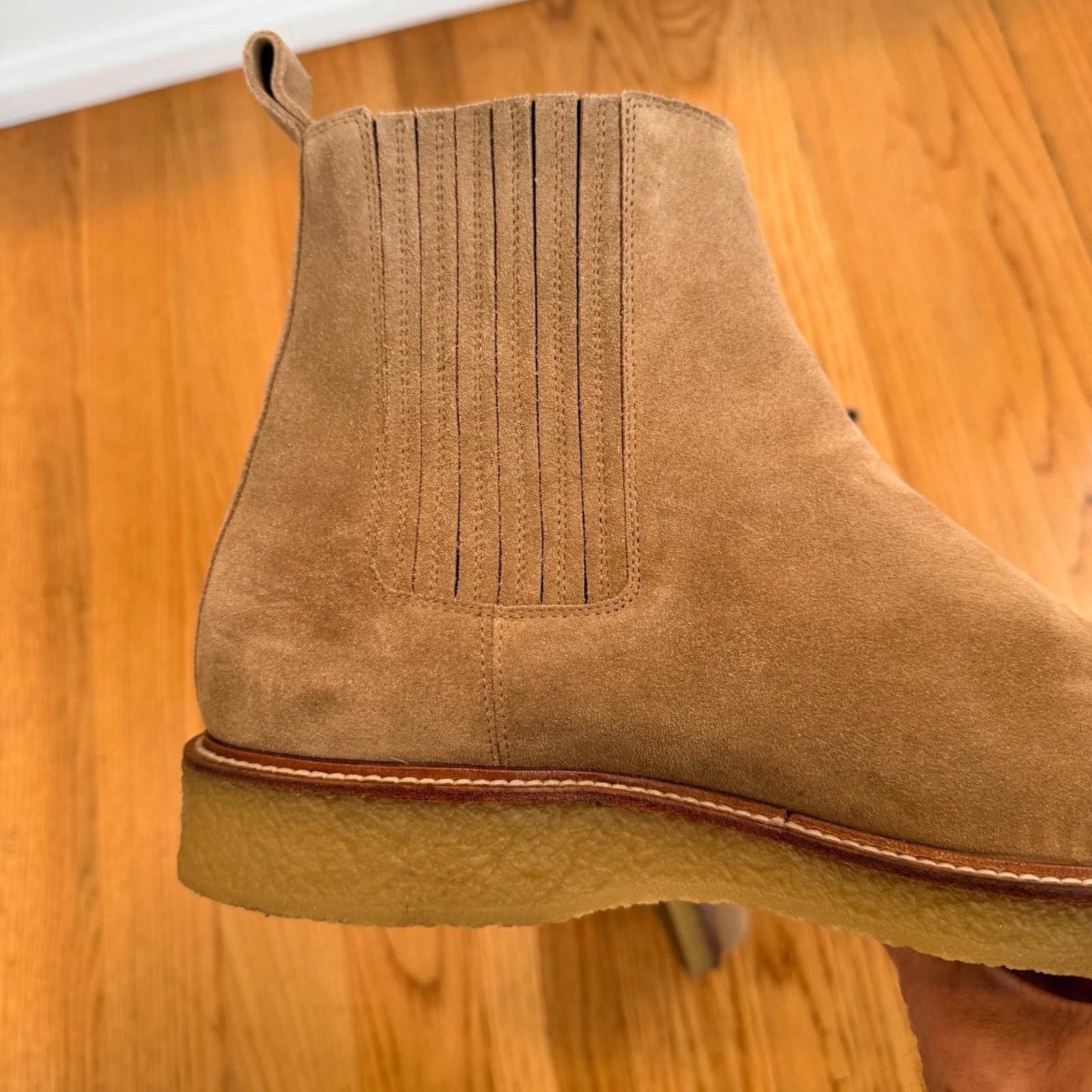 Saint Laurent Paris SAINT LAURENT Mens Hugo 35 Tan Suede Chelsea Boot Size 45 Size US 12 / EU 45 - 7 Thumbnail