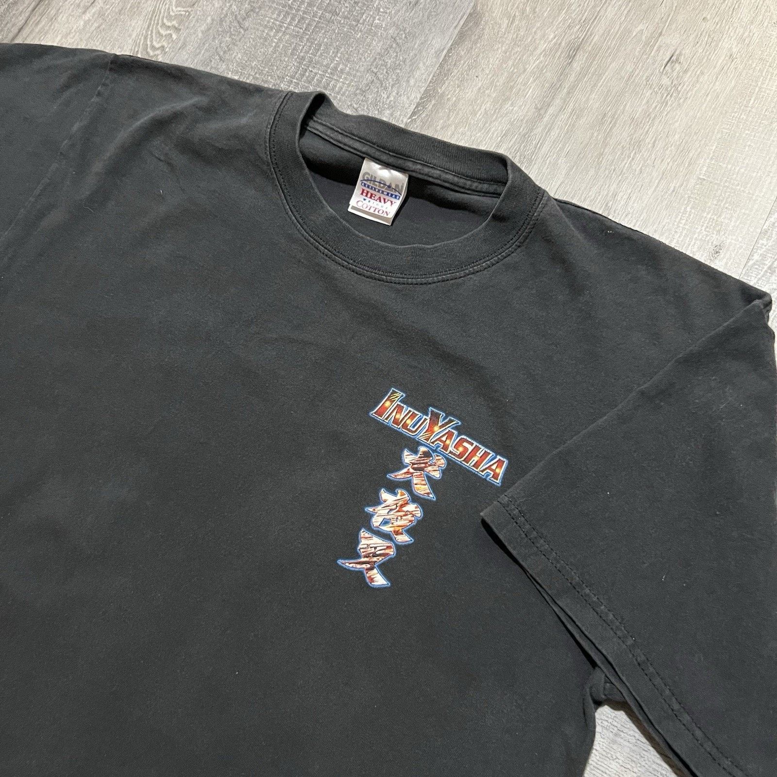 Gildan VTG Inuyasha Anime T Shirt Faded Black Japanese Manga Large Size US L / EU 52-54 / 3 - 3 Thumbnail