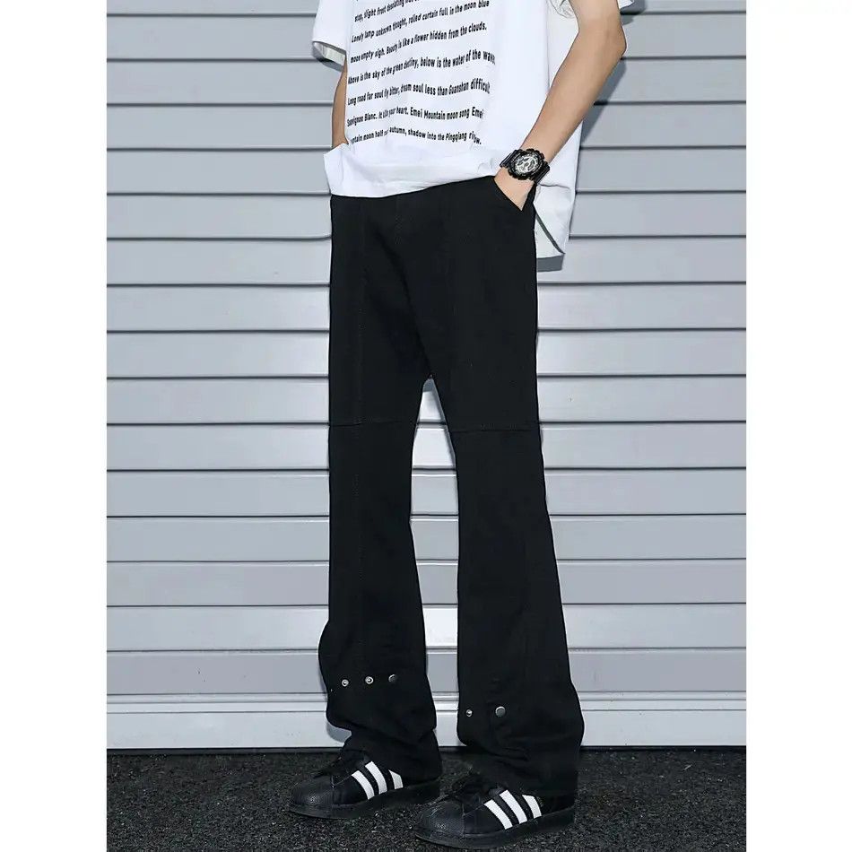 Japanese Brand Retro loose casual micro flared jeans Size US 30 / EU 46 - 1 Thumbnail