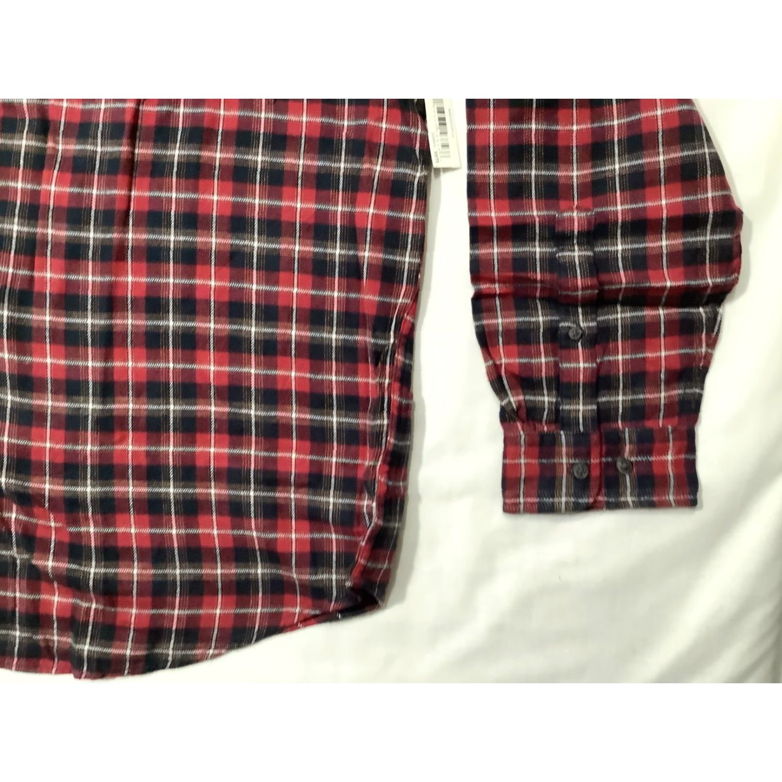 Essentials Amazon Essentials Shirt Mens 2XL Slim Red Plaid Flannel Long Sleeve Button Up Size US XXL / EU 58 / 5 - 4 Thumbnail