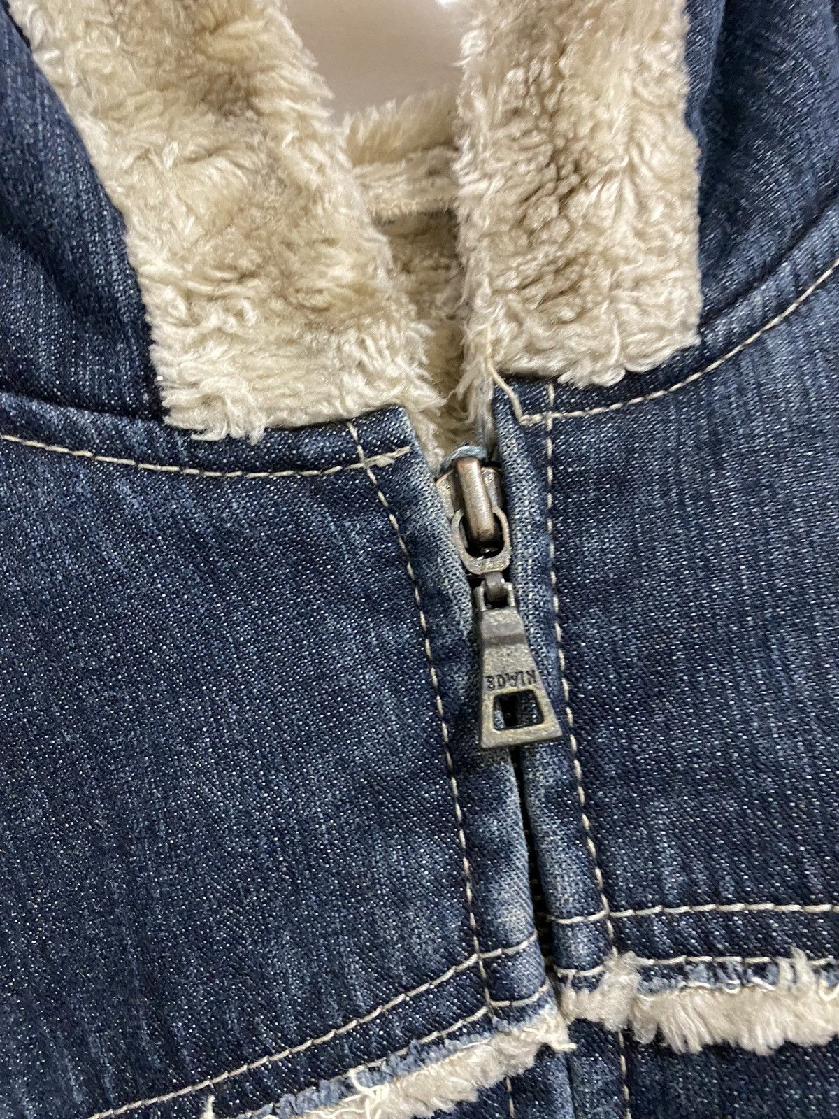 If Six Was Nine × Japanese Brand × Le Grande Bleu (L.G.B.) 💸BINDINGOFFER💸Edwin Denim Jacket styled Fur Ifsixwasnine Size US L / EU 52-54 / 3 - 8 Thumbnail