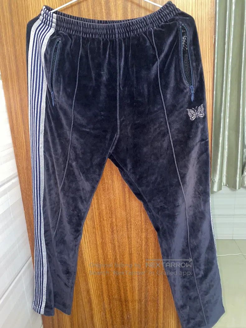 Needles Needles size M Blue Velvet Butterfly Pants with silver spar Size US 32 / EU 48 - 1 Thumbnail