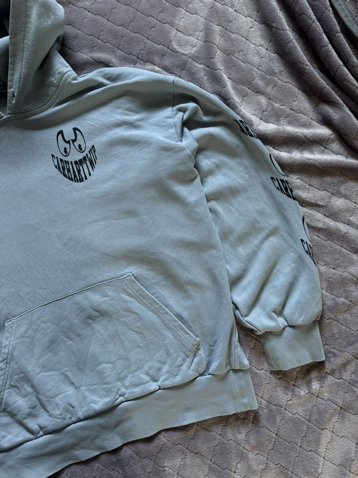Carhartt × Carhartt Wip × Vintage Vintage Carhartt Wip Hooded Grin Sweat Hoodie Size US S / EU 44-46 / 1 - 6 Thumbnail