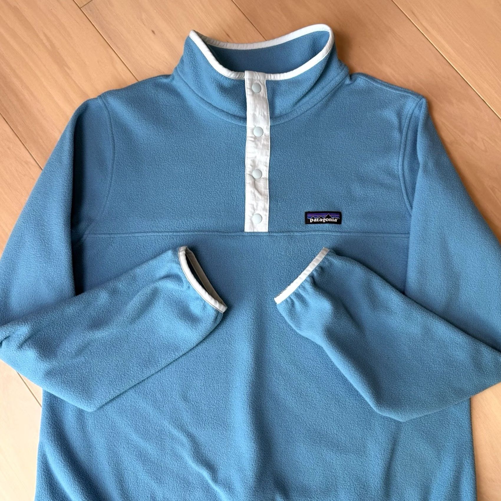 Patagonia Patagonia Jacket Women's XL Blue Fleece Micro D Snap T Pullover Outerwear Size XL / US 12-14 / IT 48-50 - 5 Thumbnail