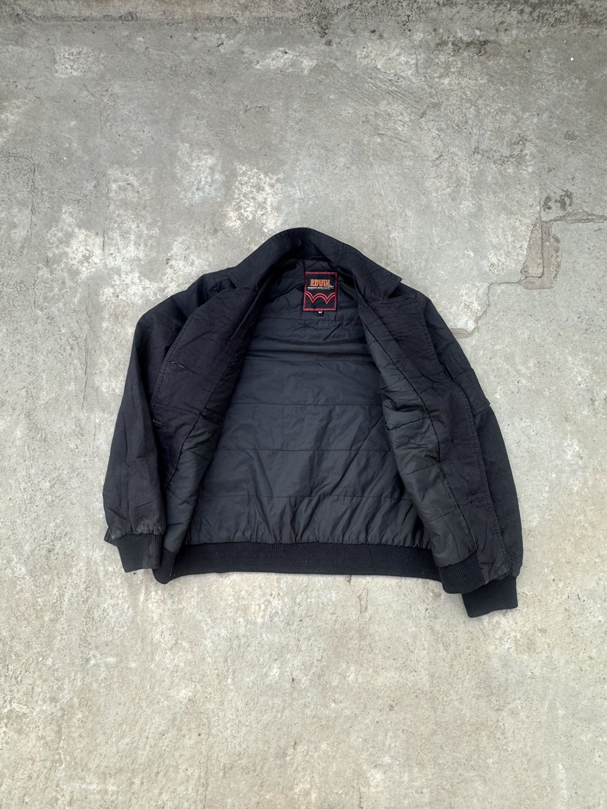 Edwin Vintage Y2K Edwin Archival Black Utility Bomber Jacket Size US M / EU 48-50 / 2 - 5 Thumbnail