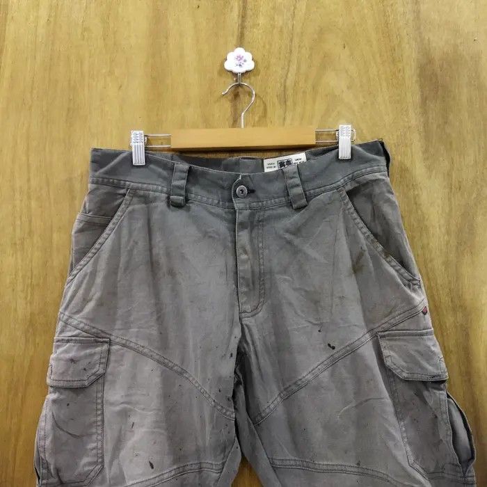 Japanese Brand TORA WORK WARE FADED GREY CARGO PANTS Size US 32 / EU 48 - 2 Thumbnail