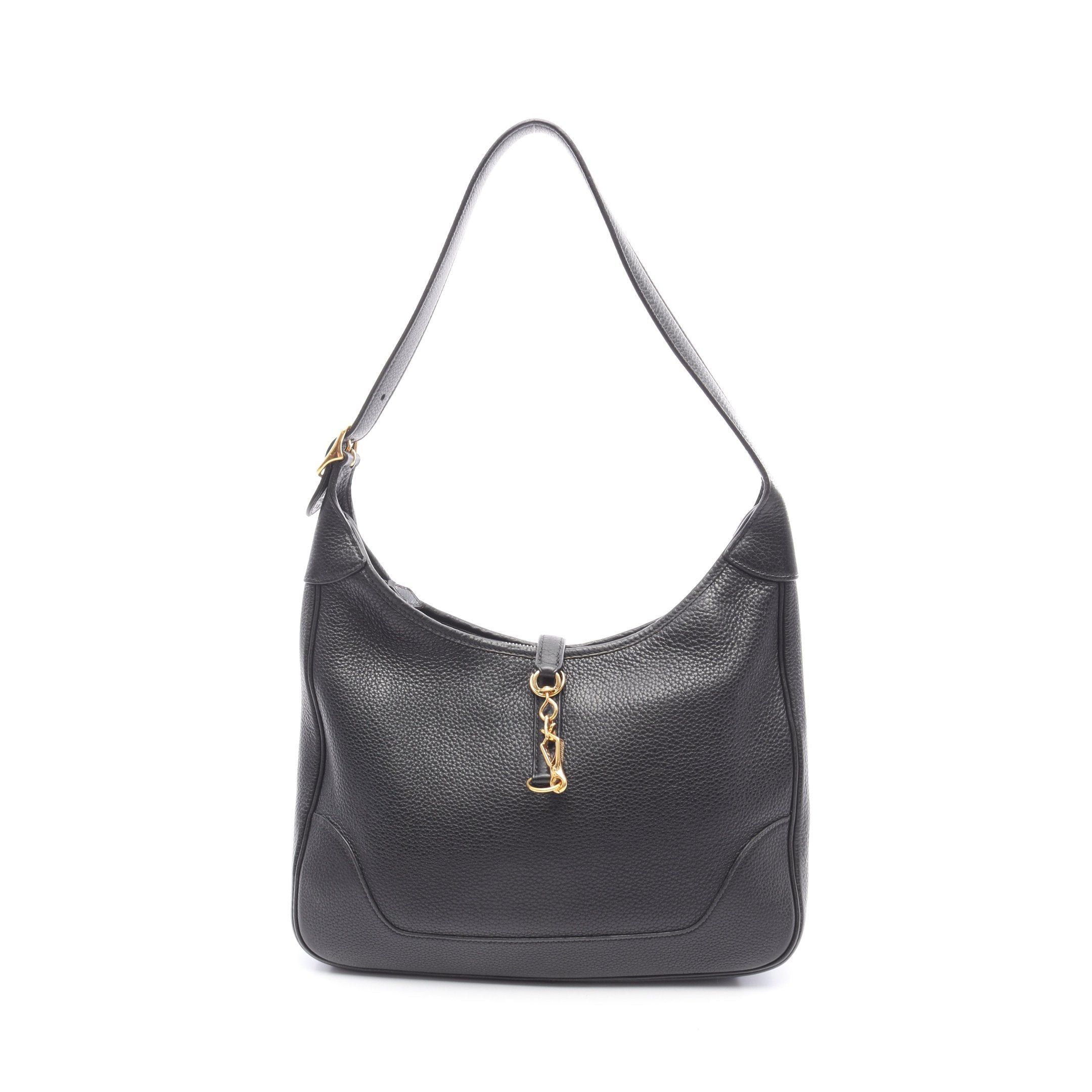 Hermes Hermes Trim 31 Shoulder Bag Clemence Leather Black Gold Hardware □L Stamp Size ONE SIZE - 1 Thumbnail