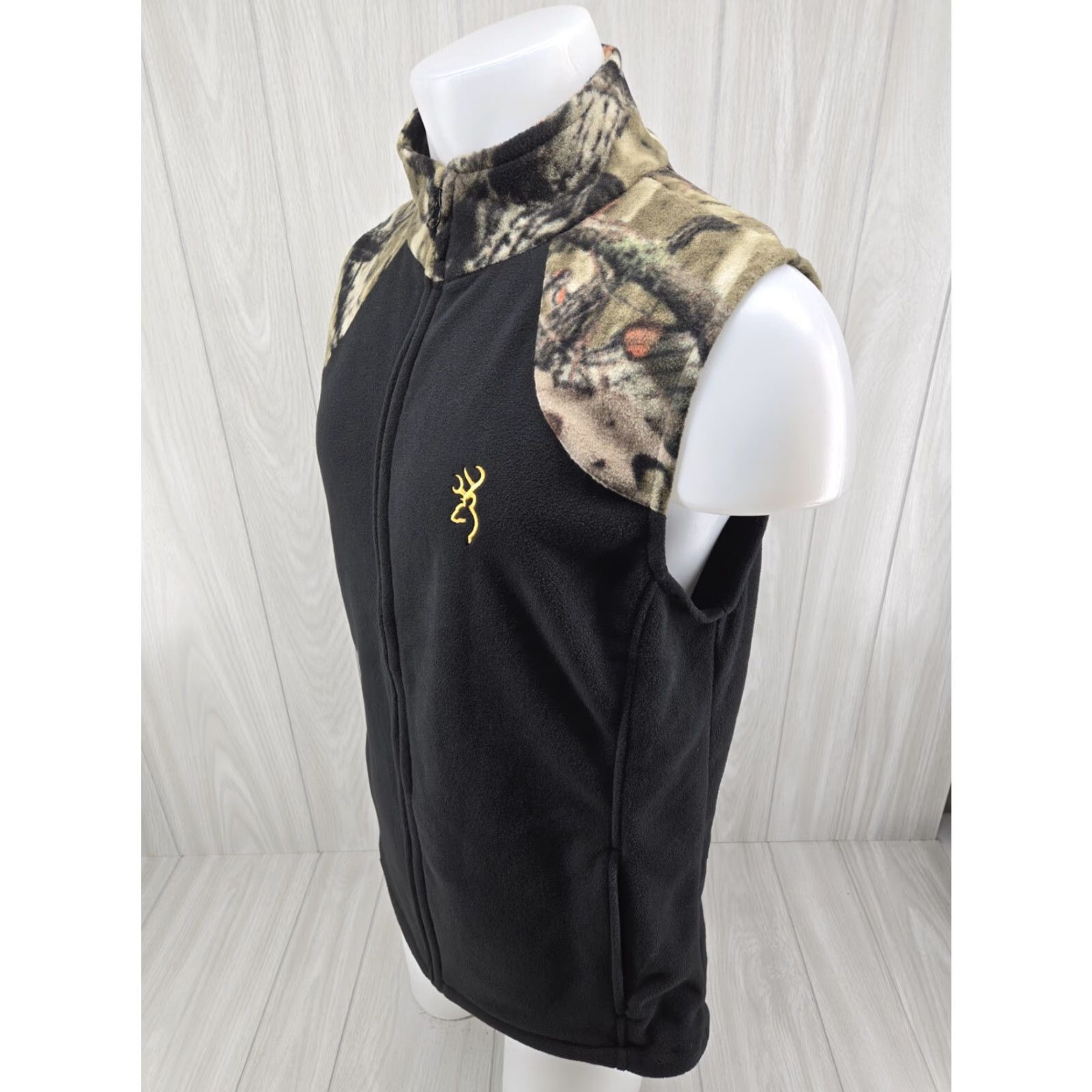Vintage Browning Fleece Vest Men’s Medium Outdoors Hunting Black Camo Vest Mens Size US M / EU 48-50 / 2 - 4 Thumbnail