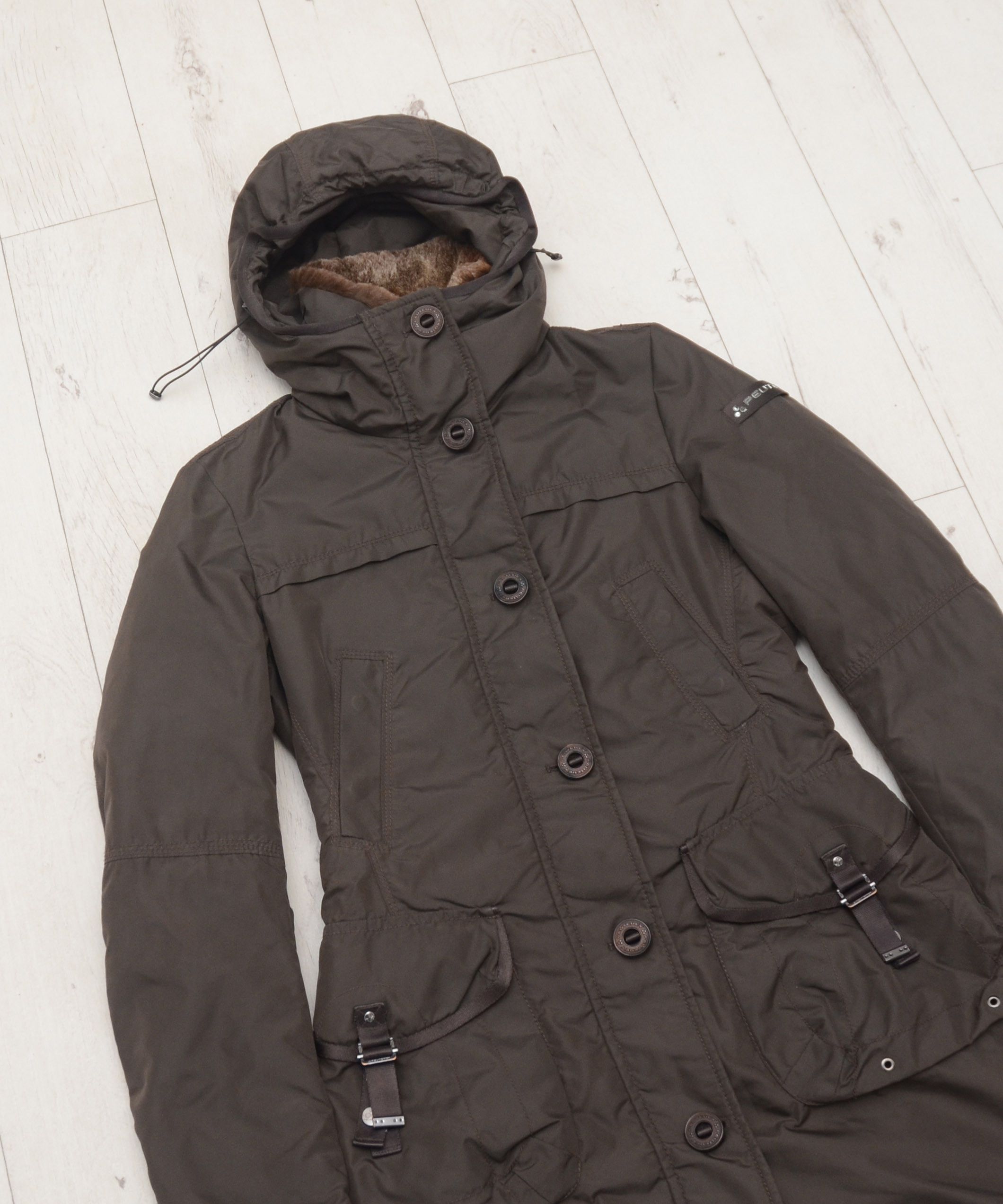 Peuterey Winter Down Parka Peuterey Nylon Brown Jacket Size 40 Size S / US 4 / IT 40 - 2 Thumbnail