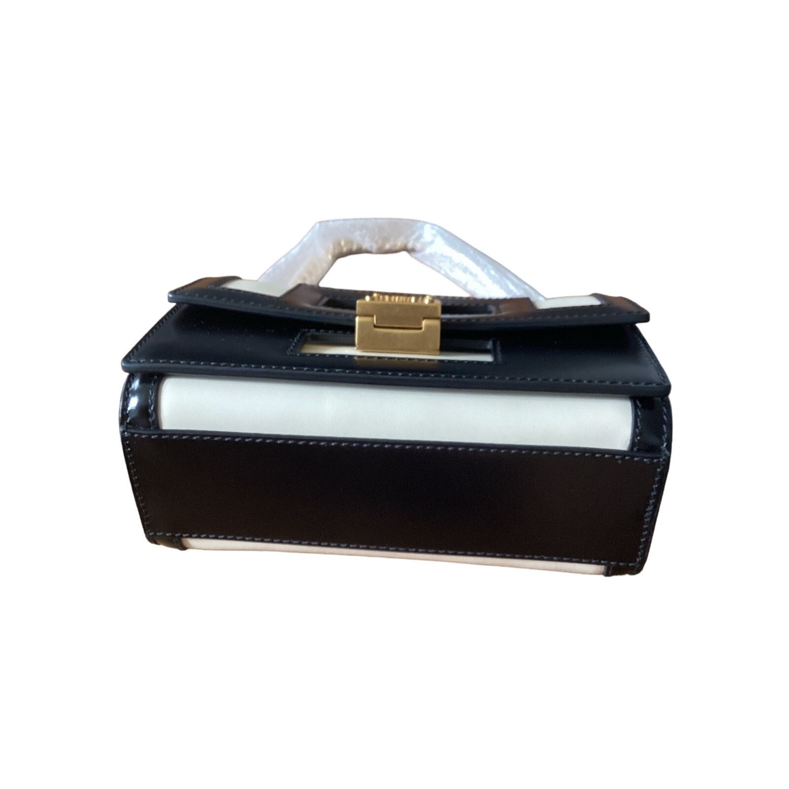 Balmain NWT BALMAIN 1945 Heritage Black White Bag Gold Chain $3450 Size ONE SIZE - 12 Thumbnail