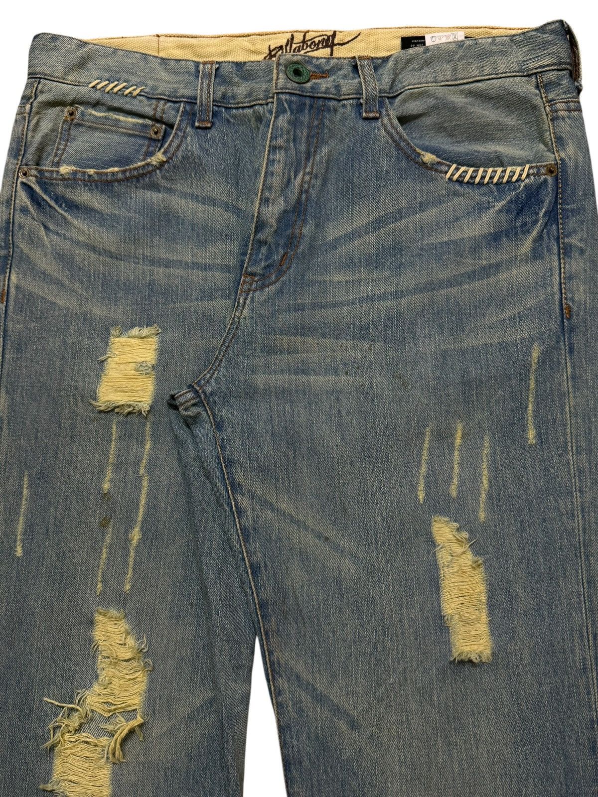 Billabong Vintage 90s Billabong Faded Wash Distressed Relaxed Loose Size US 34 / EU 50 - 3 Thumbnail