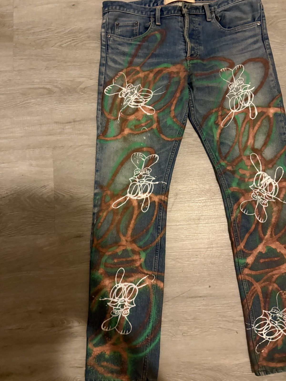 Skoloct Skoloct painted denim Size US 32 / EU 48 - 2 Thumbnail