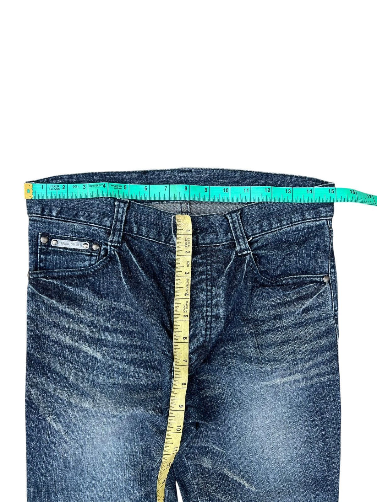 5351 POUR LES HOMMES 5351 Pour Les Hommes Distressed Denim Flare Jeans Size US 29 - 4 Thumbnail