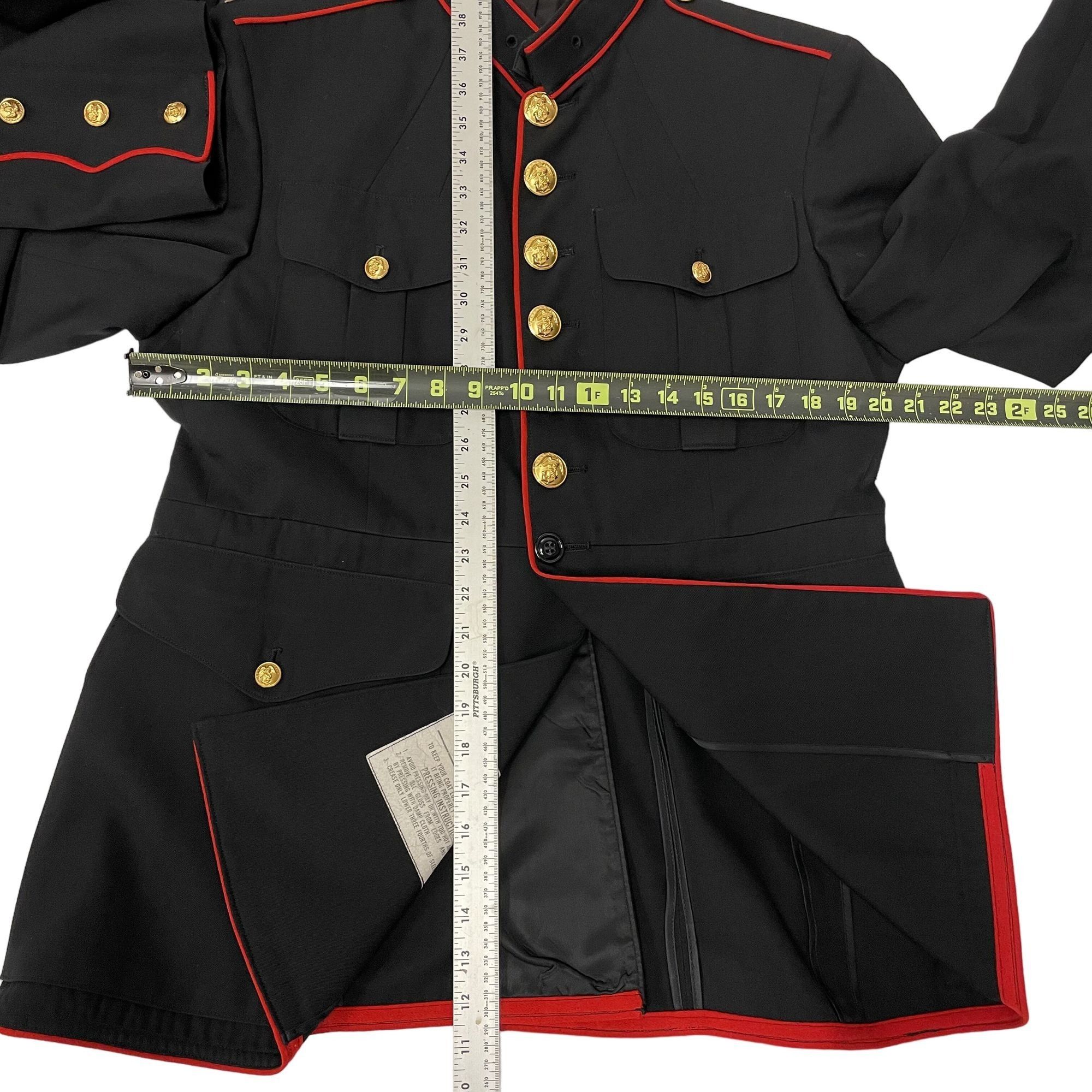 Other Vtg USMC Military Dress Blues Sport Coat Black Jacket Size 40R - 9 Thumbnail
