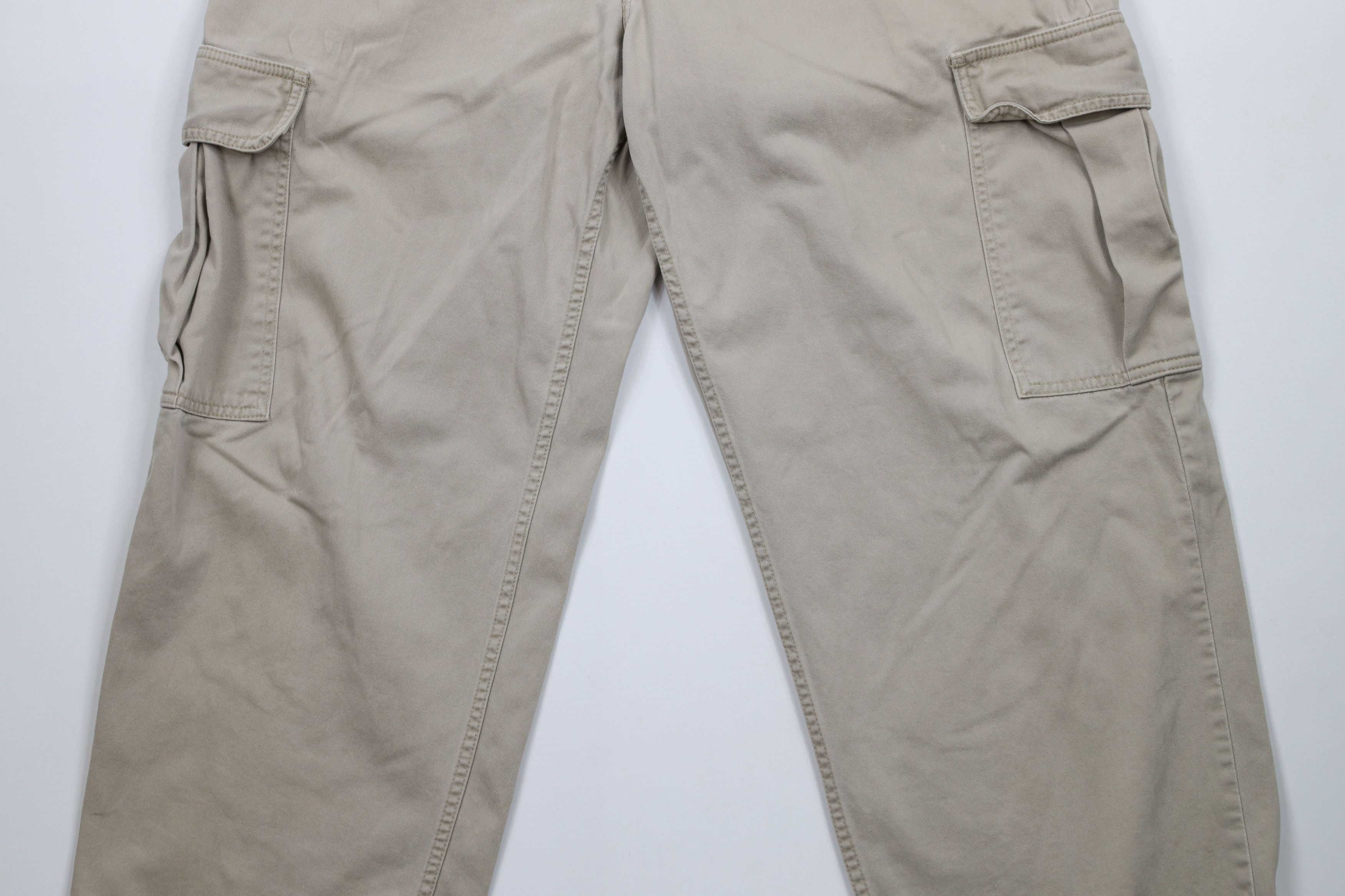 Levi's × Vintage Vintage 90s Levis SilverTab Fit Wide Leg Cargo Pants Beige Size US 36 / EU 52 - 3 Thumbnail