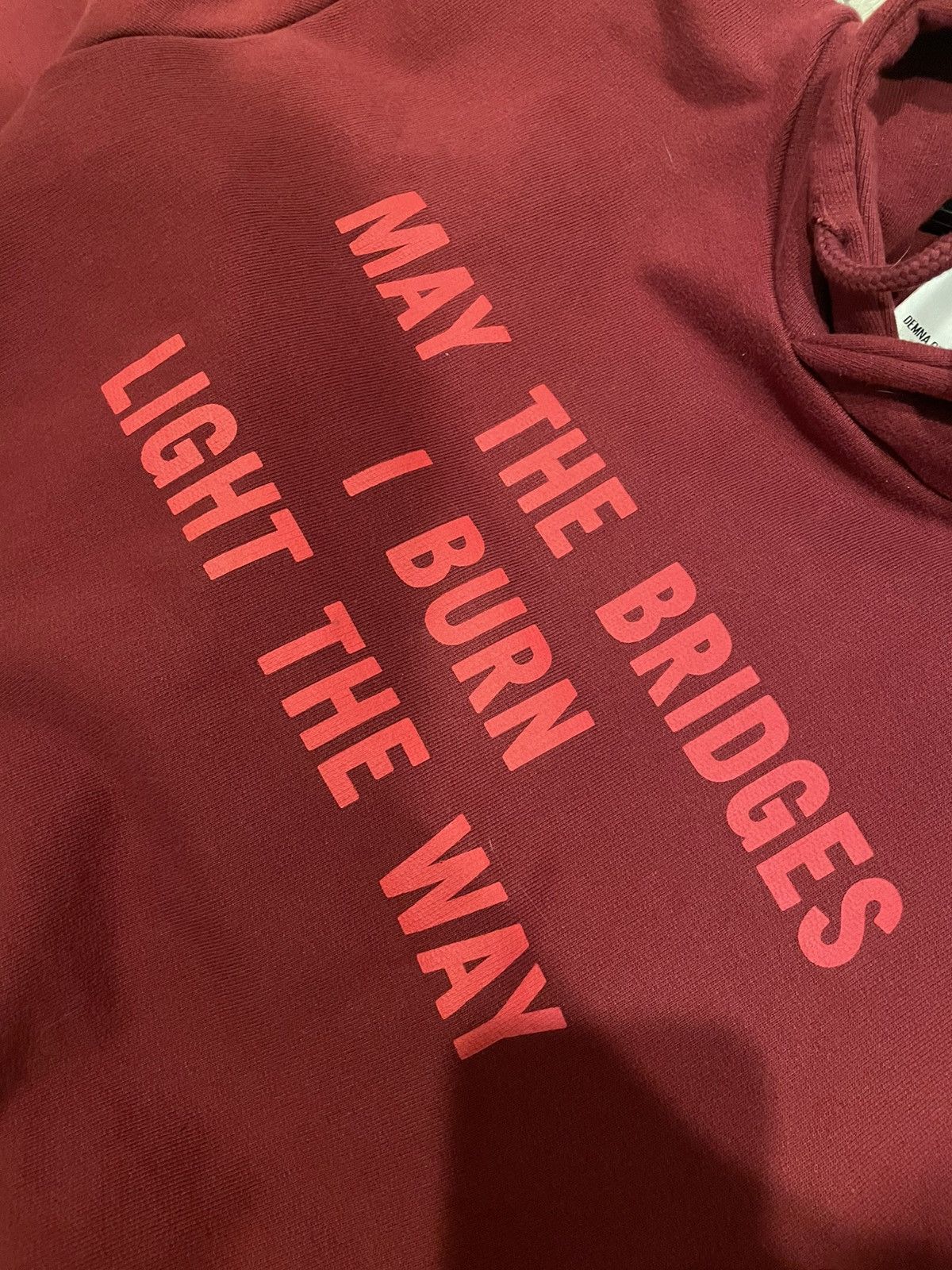 Vetements Vetements may the bridges i burn cropped hoodie Size US XS / EU 42 / 0 - 8 Thumbnail