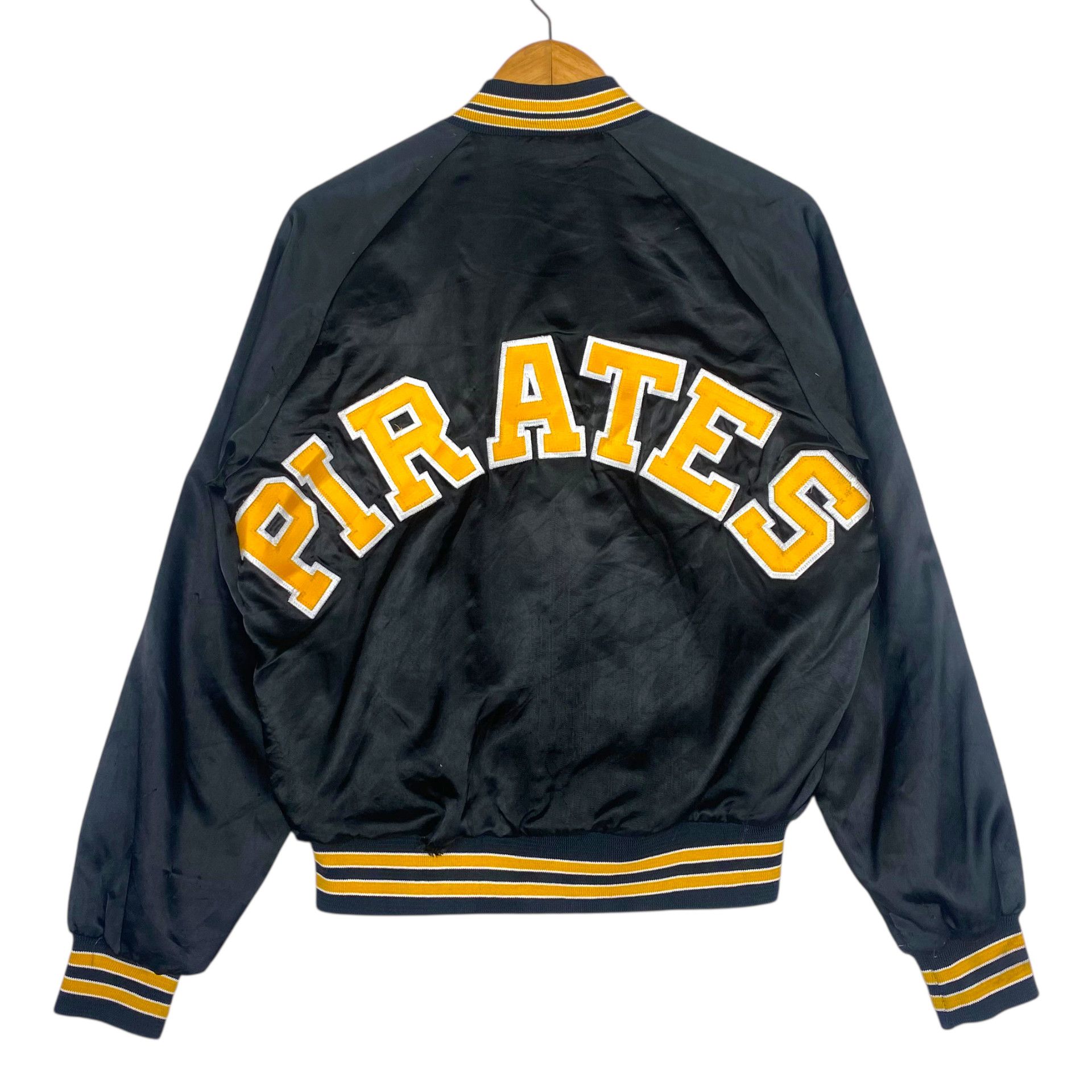 MLB 💥90s PITTSBURGH PIRATES BASEBALL VARSITY SATIN JACKET Size US M / EU 48-50 / 2 - 5 Thumbnail