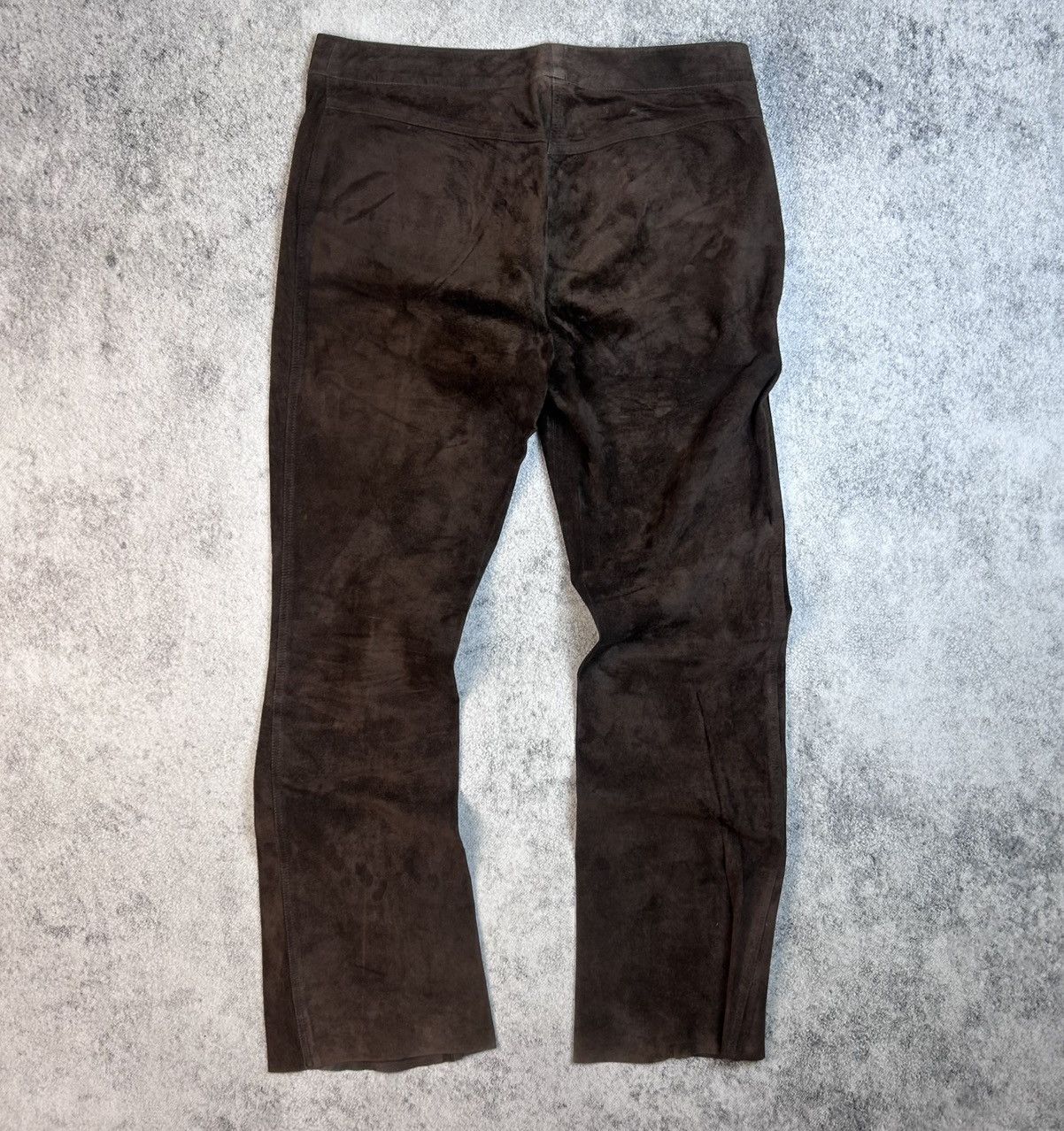 Jean Paul Gaultier RARE Vintage 90s Jean Paul Gaultier Jeans Velvet Brown Pants Size 34" / US 12 / IT 48 - 2 Thumbnail