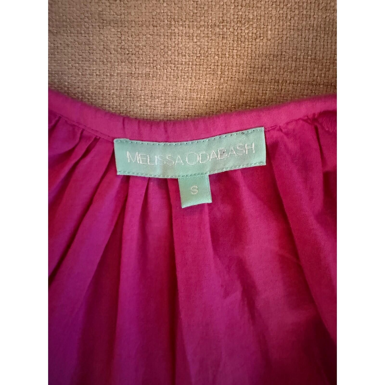 Other Melissa Odabash Pink Eyelet Cotton Mini Dress Cover Up Small Size S / US 4 / IT 40 - 4 Thumbnail