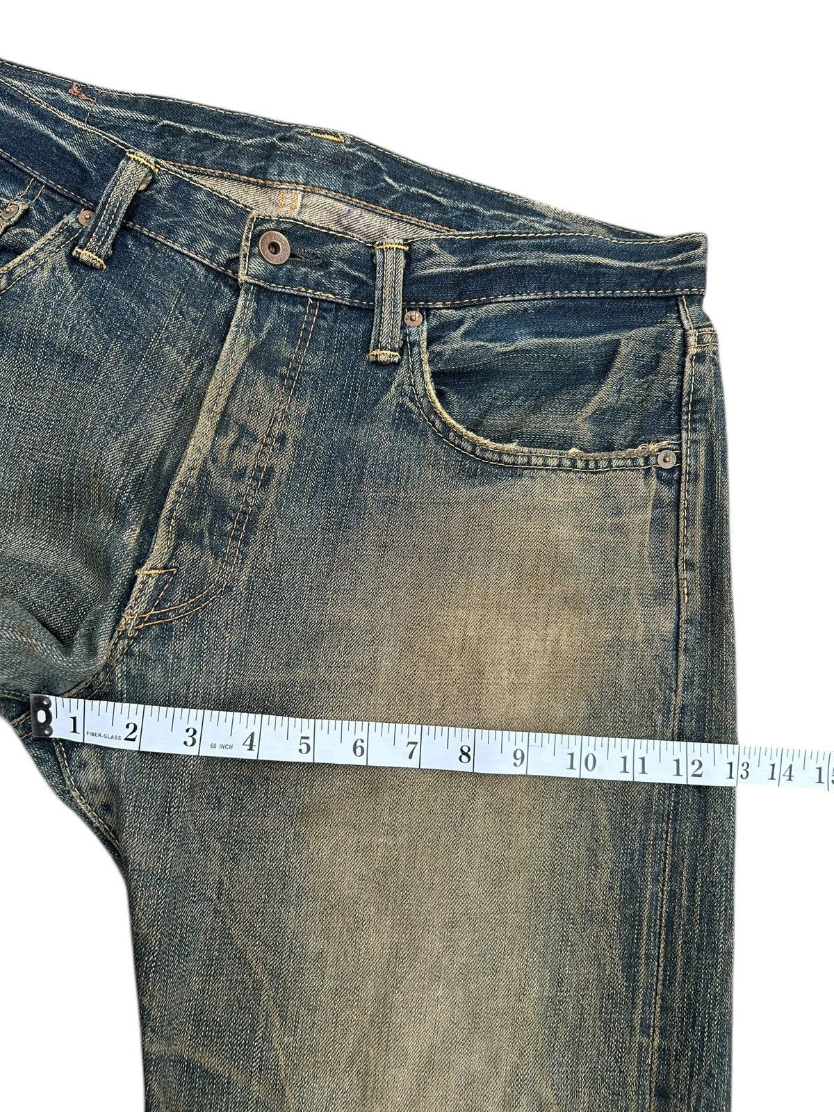 Kapital Rusty Vintage Edwin 505 BXX Selvedge Distressed Denim Jeans Size US 36 / EU 52 - 21 Thumbnail