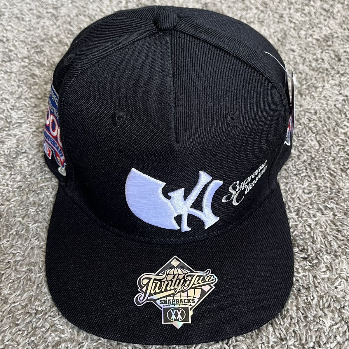 Twnty-Two Wu-Tang Wu New York NY Yankees Black Hat SnapBack