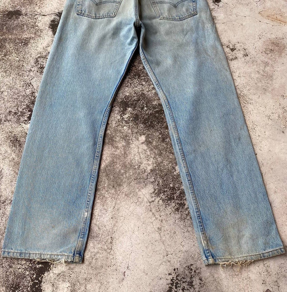Levi's Vintage Clothing VINTAGE 00S LEVIS 501 DISTRESSED DENIM W32X29"(J09-03) Size US 32 / EU 48 - 4 Thumbnail