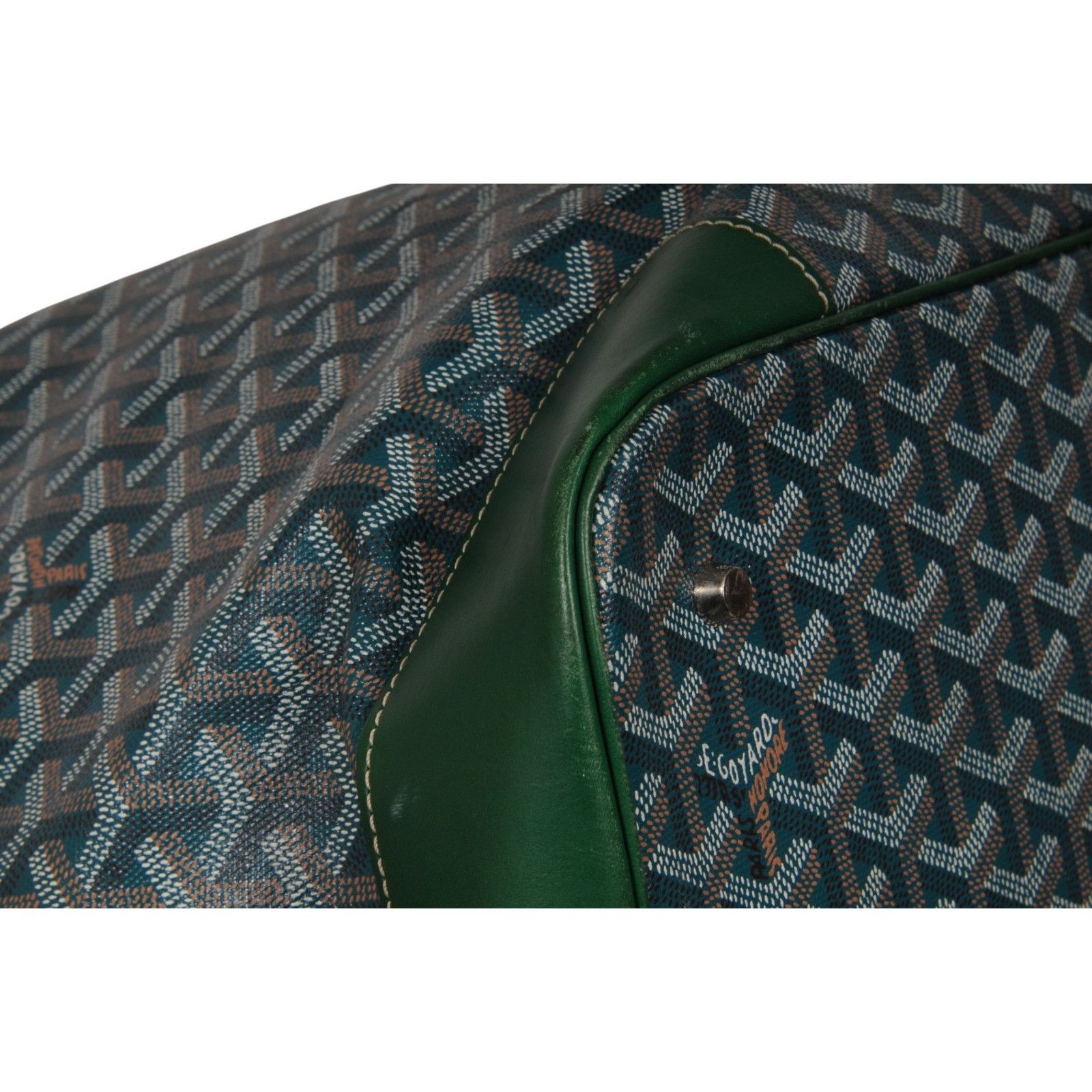 Goyard Beluga GM Top Handle XXL Tote Bag Green Leather Carry On Size ONE SIZE - 11 Thumbnail