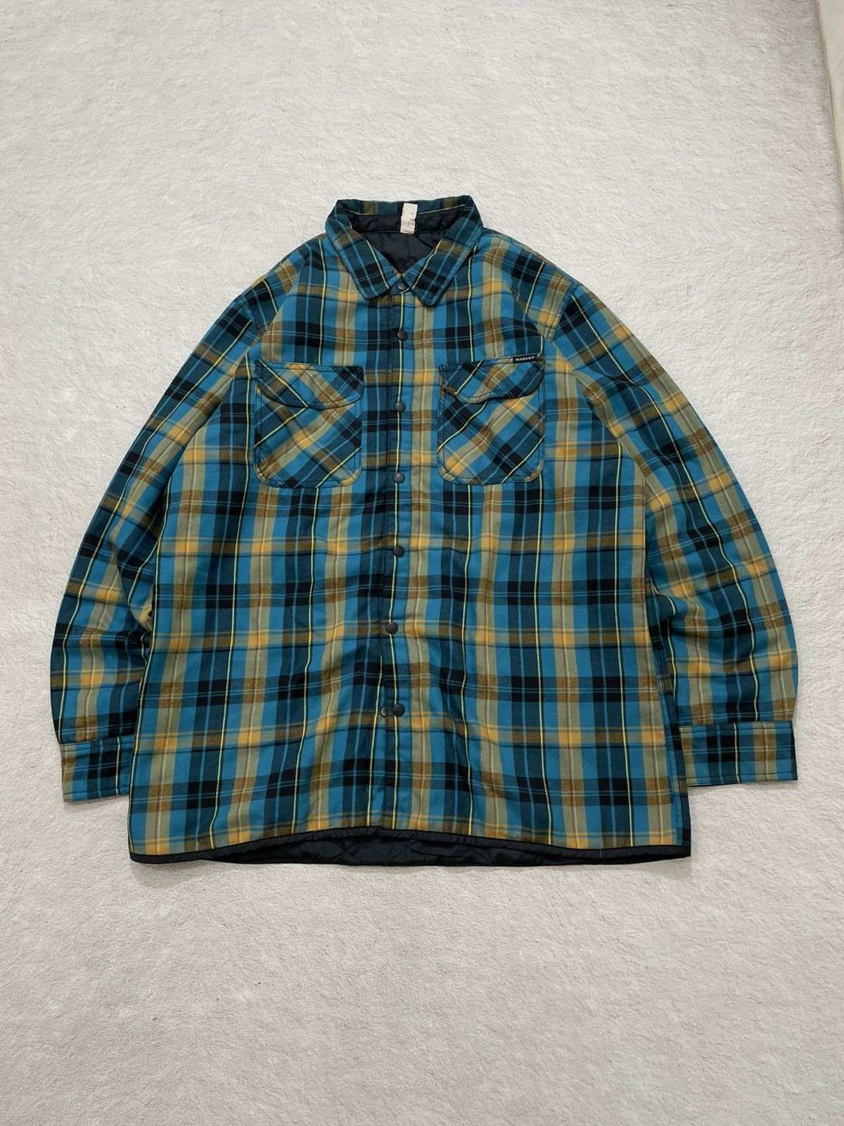 Oakley 2000s Oakley Archive Plaid Flannel Y2K Ifsix LGB Japan y’s Size US XXL / EU 58 / 5 - 1 Thumbnail
