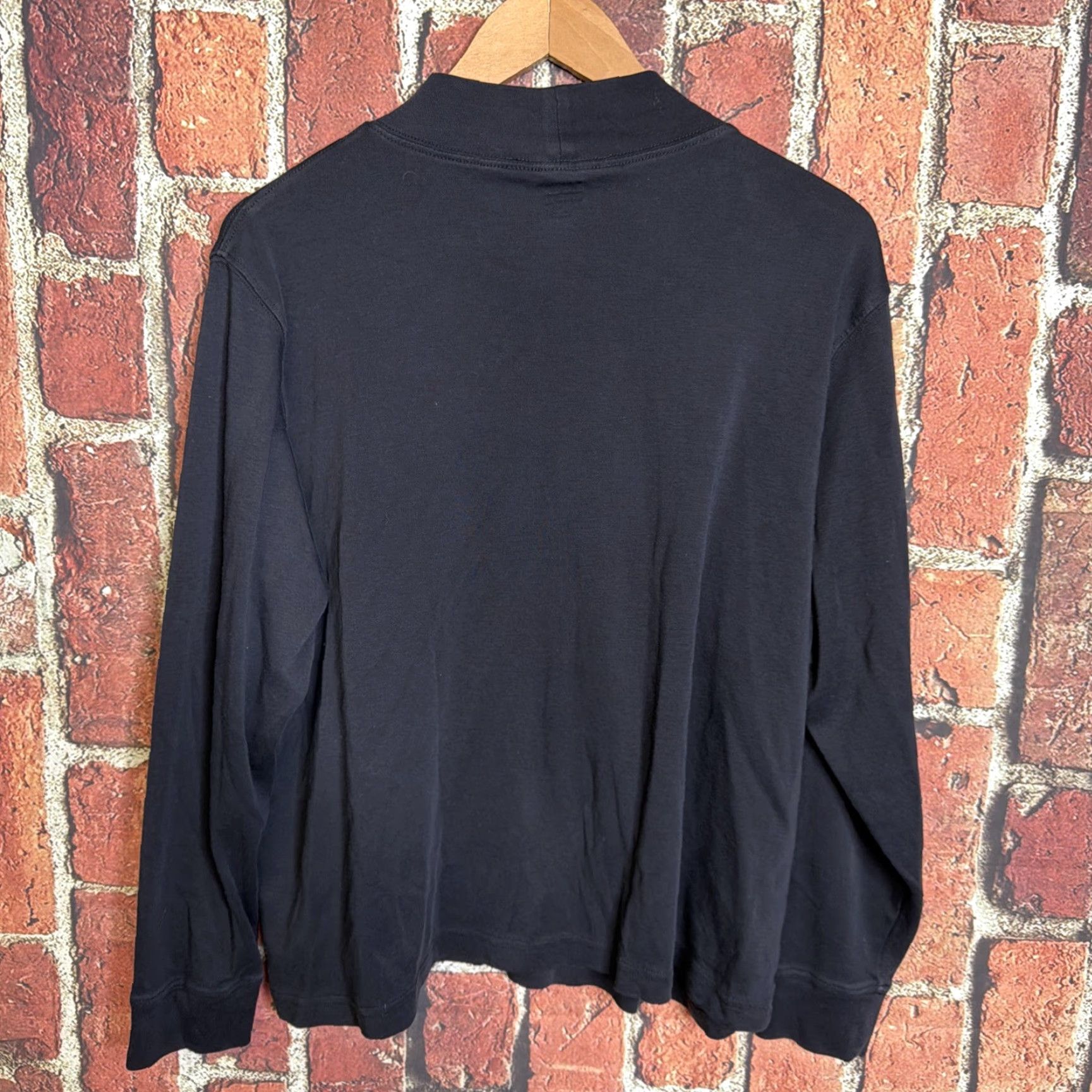 Lands' End Lands' End Cotton Black Turtleneck 1X Long Sleeve Blouse Womens Plus Short Formality? Size XL / US 12-14 / IT 48-50 - 3 Thumbnail