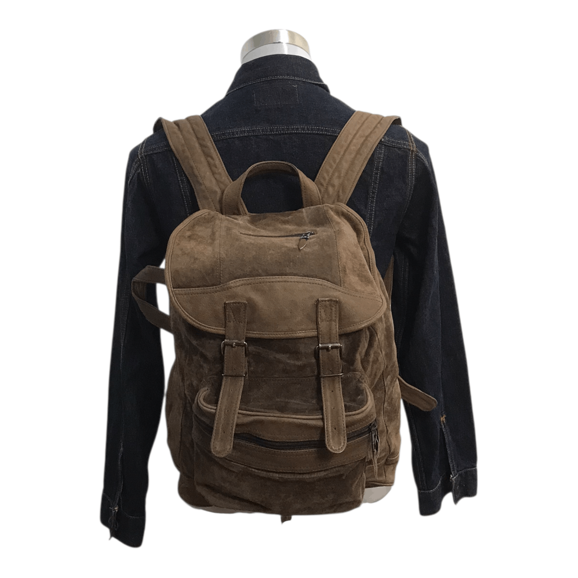 Leather Vintage Golden East Leather Brown Bagpack Size ONE SIZE - 1 Thumbnail