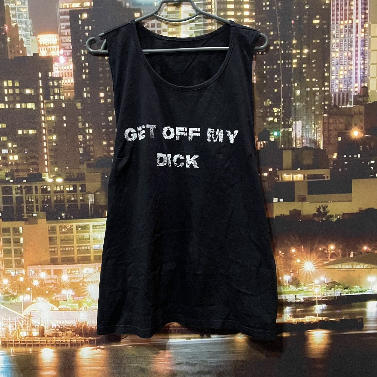 Band Tees OPIUM TANK TOP HUMOR GET OFF MY DICK PENIS FADE PORNO STAR Size US L / EU 52-54 / 3 - 1 Thumbnail
