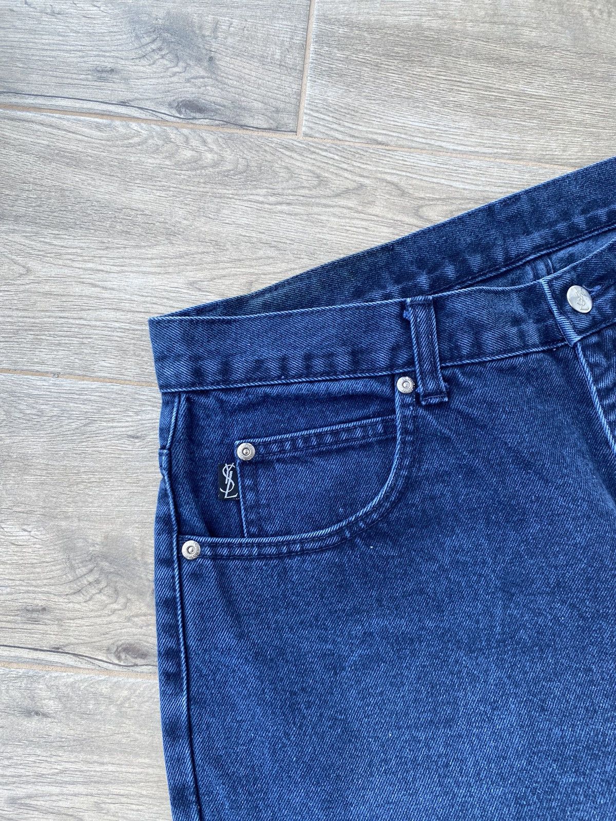 Yves Saint Laurent Metal Logo Jeans