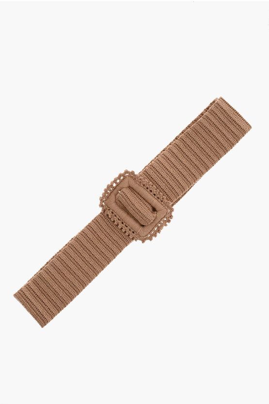 MSGM og1mm0724 Size: OS / Crochet Maxi Belt in Brown Size ONE SIZE - 2 Thumbnail
