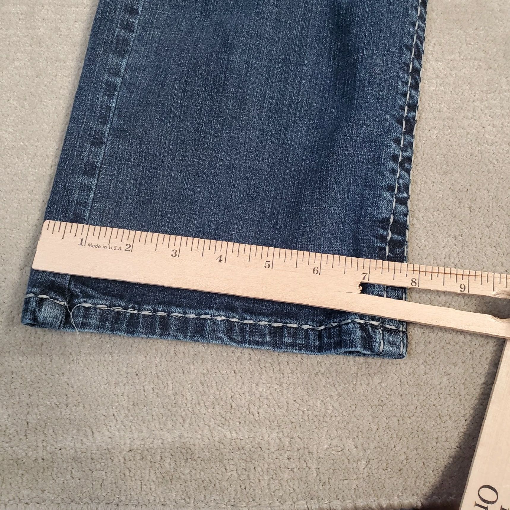 Wrangler Wrangler Jeans Mens 36x30 Blue Slim Straight Leg Medium Wash Rodeo 47 Rock Retro Logo Cowboy Southwest Pockets Mens Size US 36 / EU 52 - 7 Thumbnail