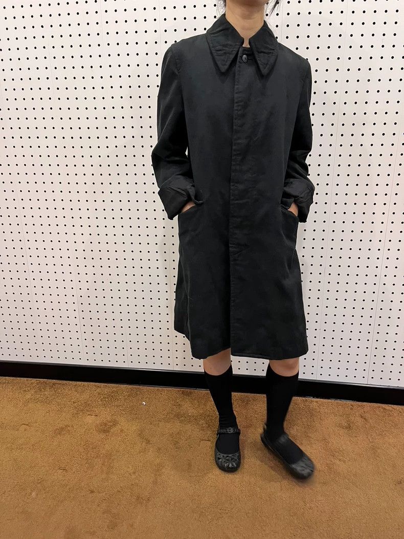 Comme des Garcons Comme des Garcons Dark striped polka-dot long coat Size XS / US 0-2 / IT 36-38 - 3 Thumbnail