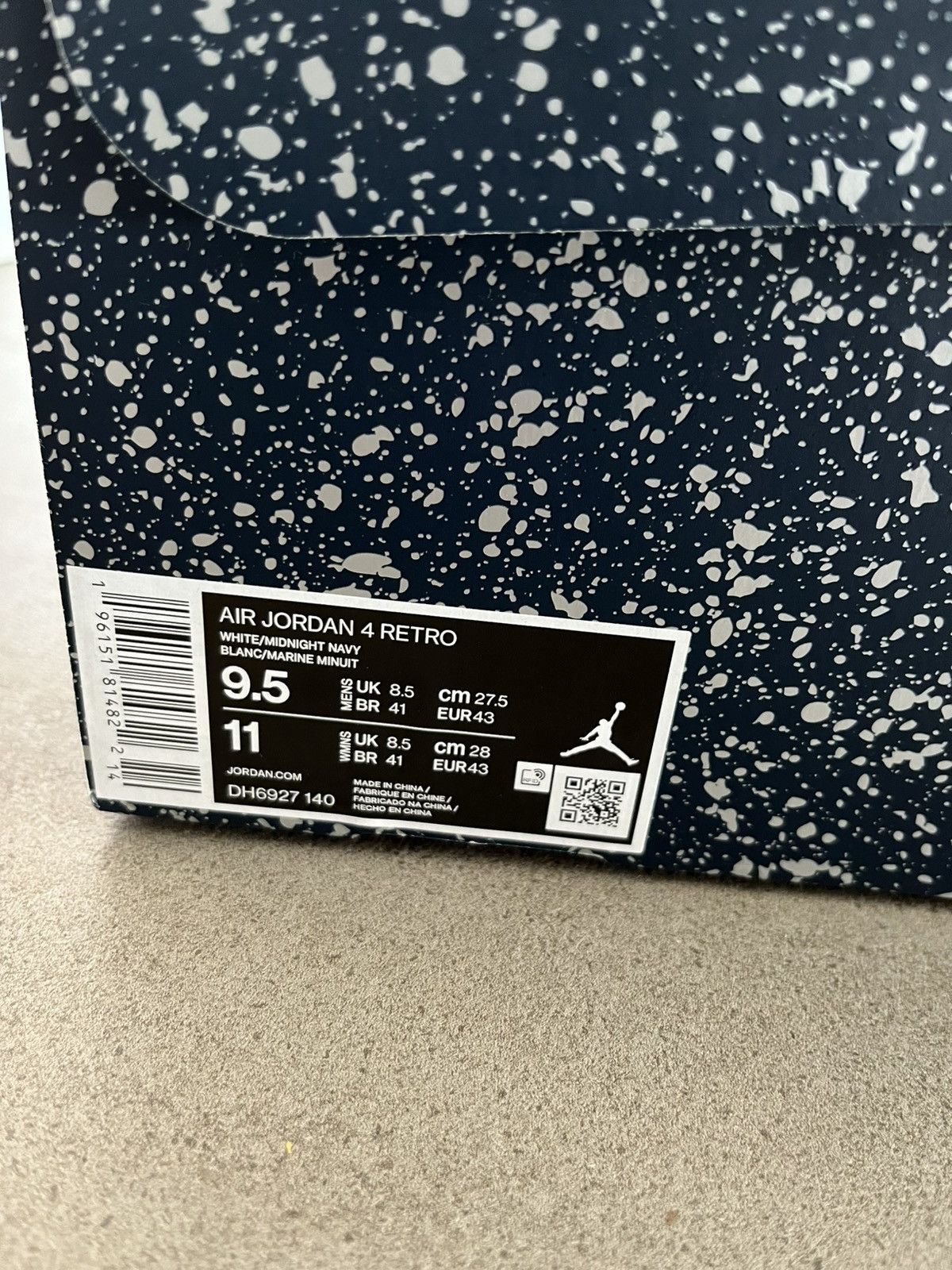 Jordan Brand Jordan 4 midnight navy Size US 9.5 / EU 42-43 - 5 Thumbnail