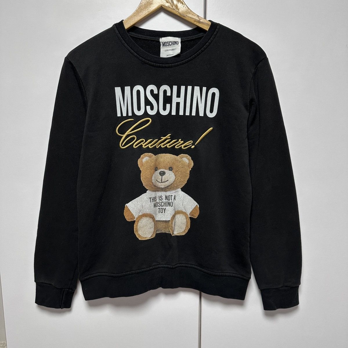 Moschino Moschino sweatshirt with a bear pattern Size S / US 4 / IT 40 - 1 Thumbnail