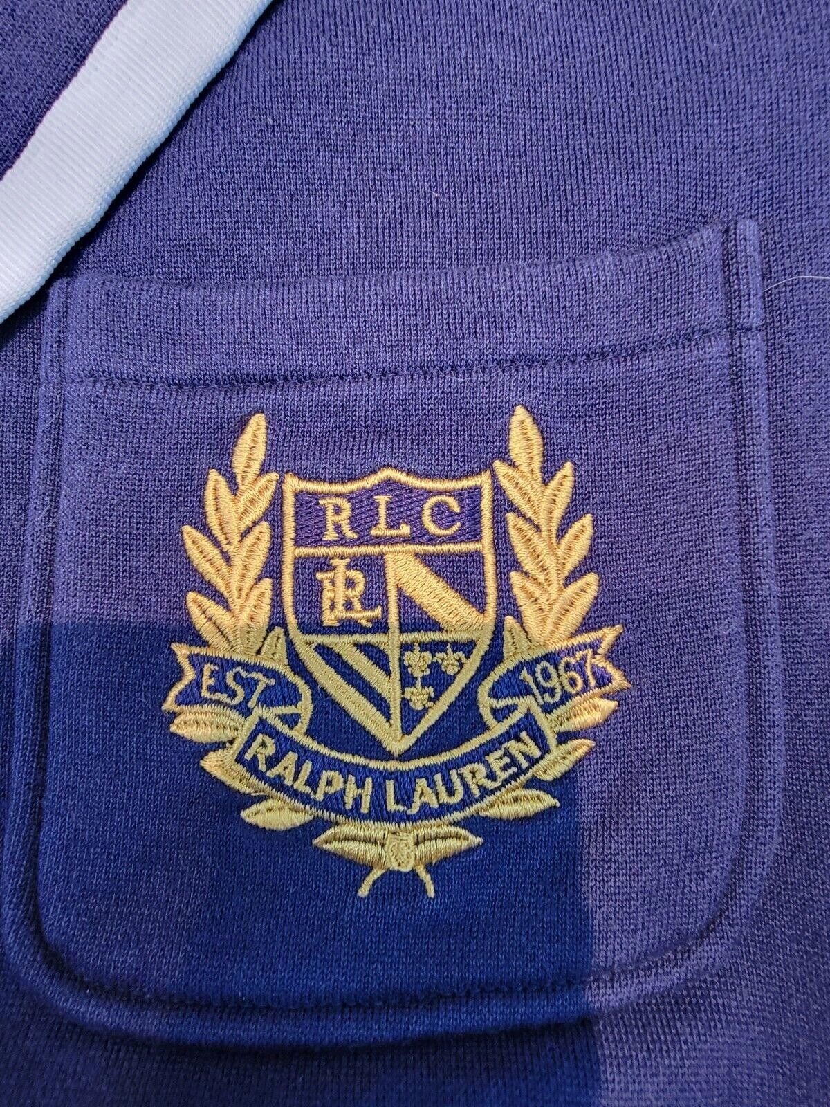 Designer RALPH LAUREN GOLF Navy Wool US OPEN TENNIS CRESTED BLAZER Size XL / US 12-14 / IT 48-50 - 2 Thumbnail
