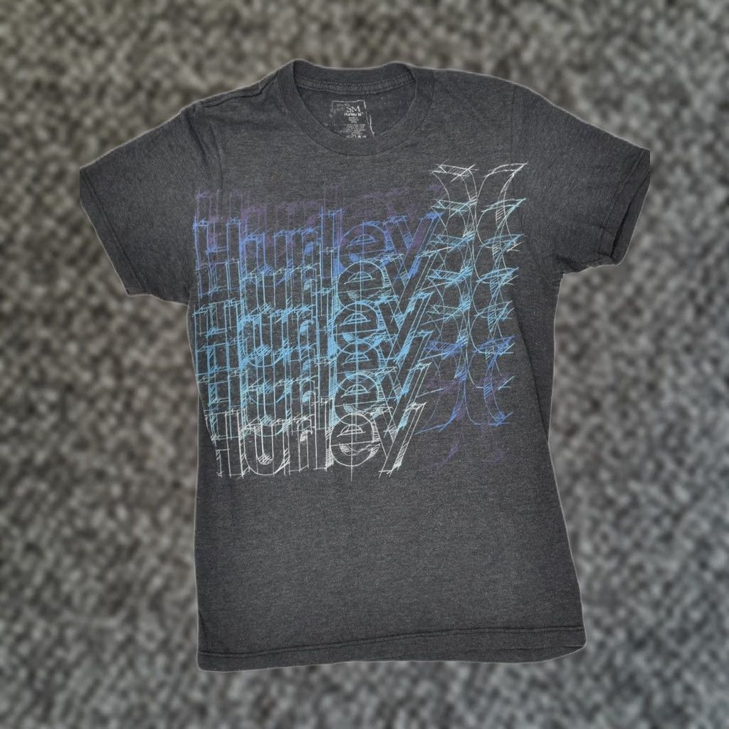 Hurley HURLEY Mens Graphic T-Shirt Top Small Grey Cotton Size US S / EU 44-46 / 1 - 1 Thumbnail