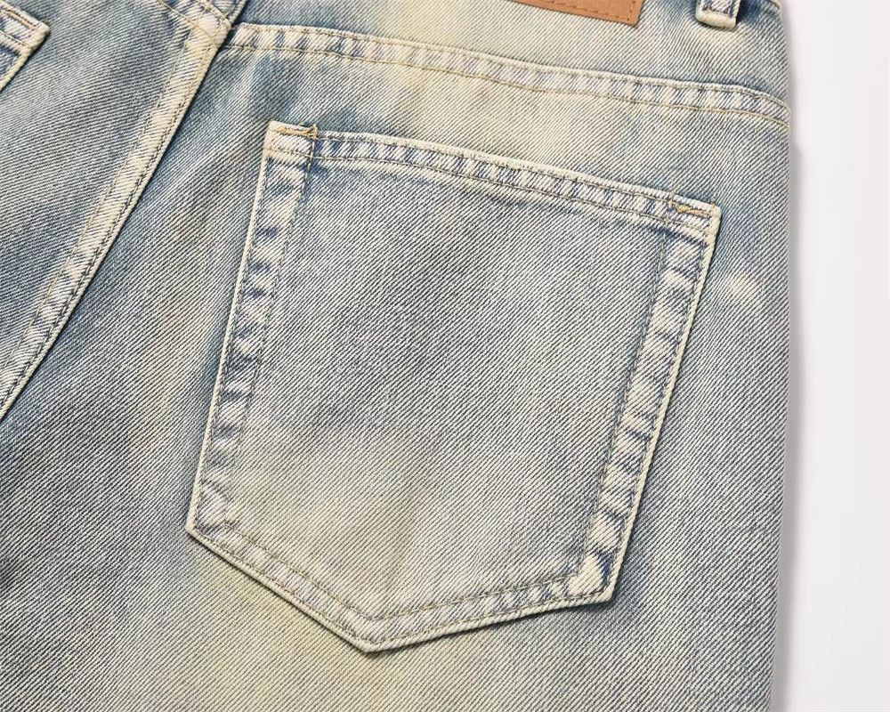 Japanese Brand × Jean Vintage washed distressed casual straight jeans Size US 32 / EU 48 - 5 Thumbnail