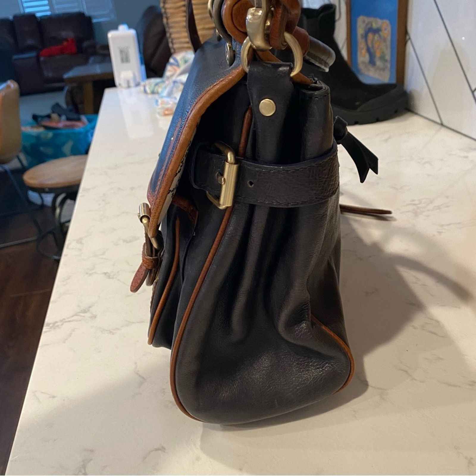 Anthropologie Schuler & Sons Philadelphia leather works Messenger bag Size ONE SIZE - 4 Thumbnail