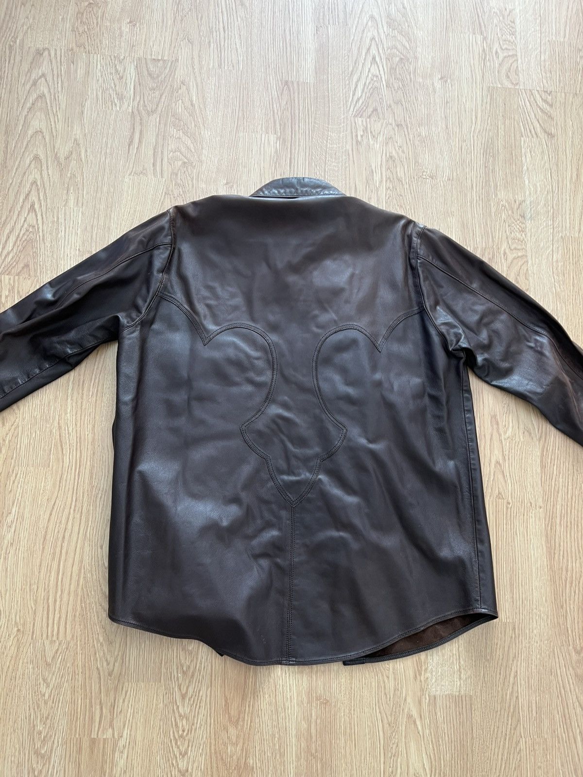 Chrome Hearts 90s chrome hearts leather western button up shirt Size US S / EU 44-46 / 1 - 2 Thumbnail