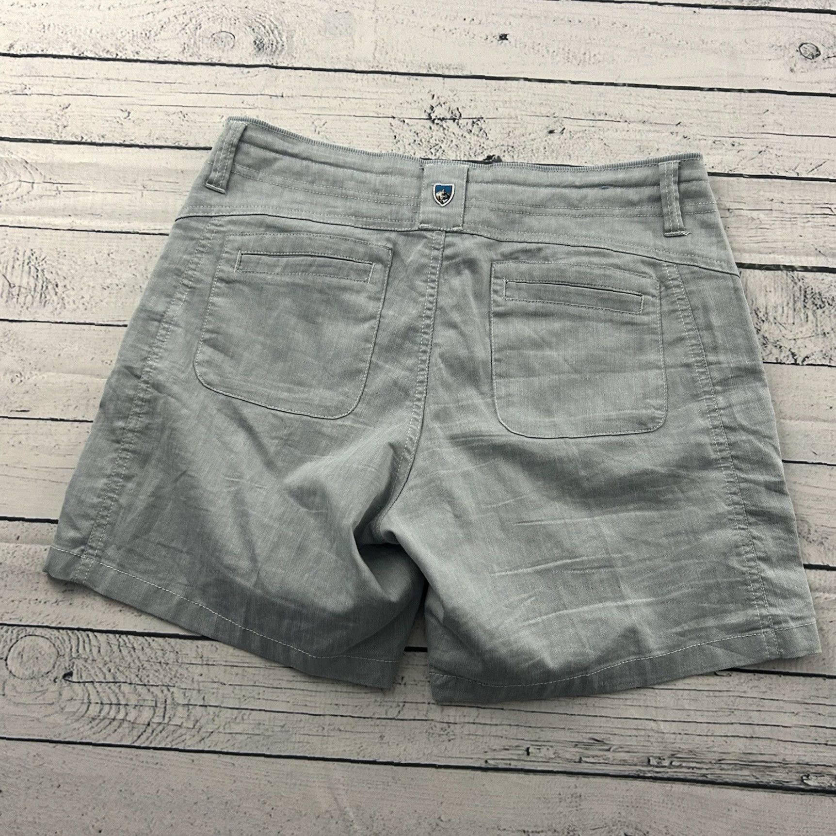 Vintage Kuhl Casual Outdoor Hiking Shorts Women's 6 Gray Chino Outdoor Hiking Size 28" / US 6 / IT 42 - 5 Thumbnail