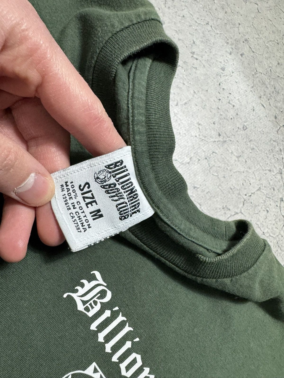 Billionaire Boys Club Billionaire Boys Club BBC Green Big Logo T-Shirt Size M Size US M / EU 48-50 / 2 - 7 Thumbnail