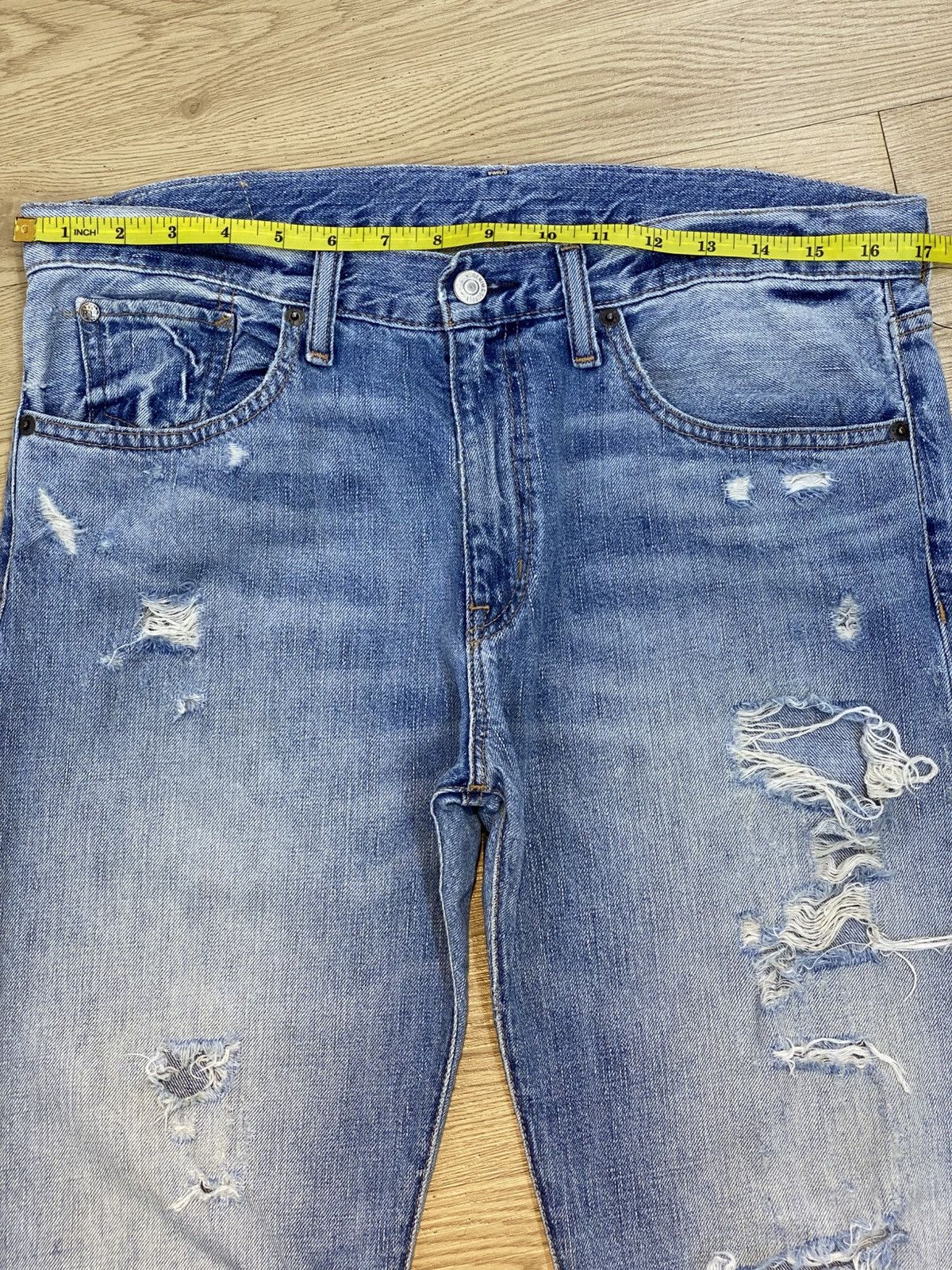 Ralph Lauren Ralph Lauren Blue Wash Style Distress Jeans Size US 34 / EU 50 - 13 Thumbnail
