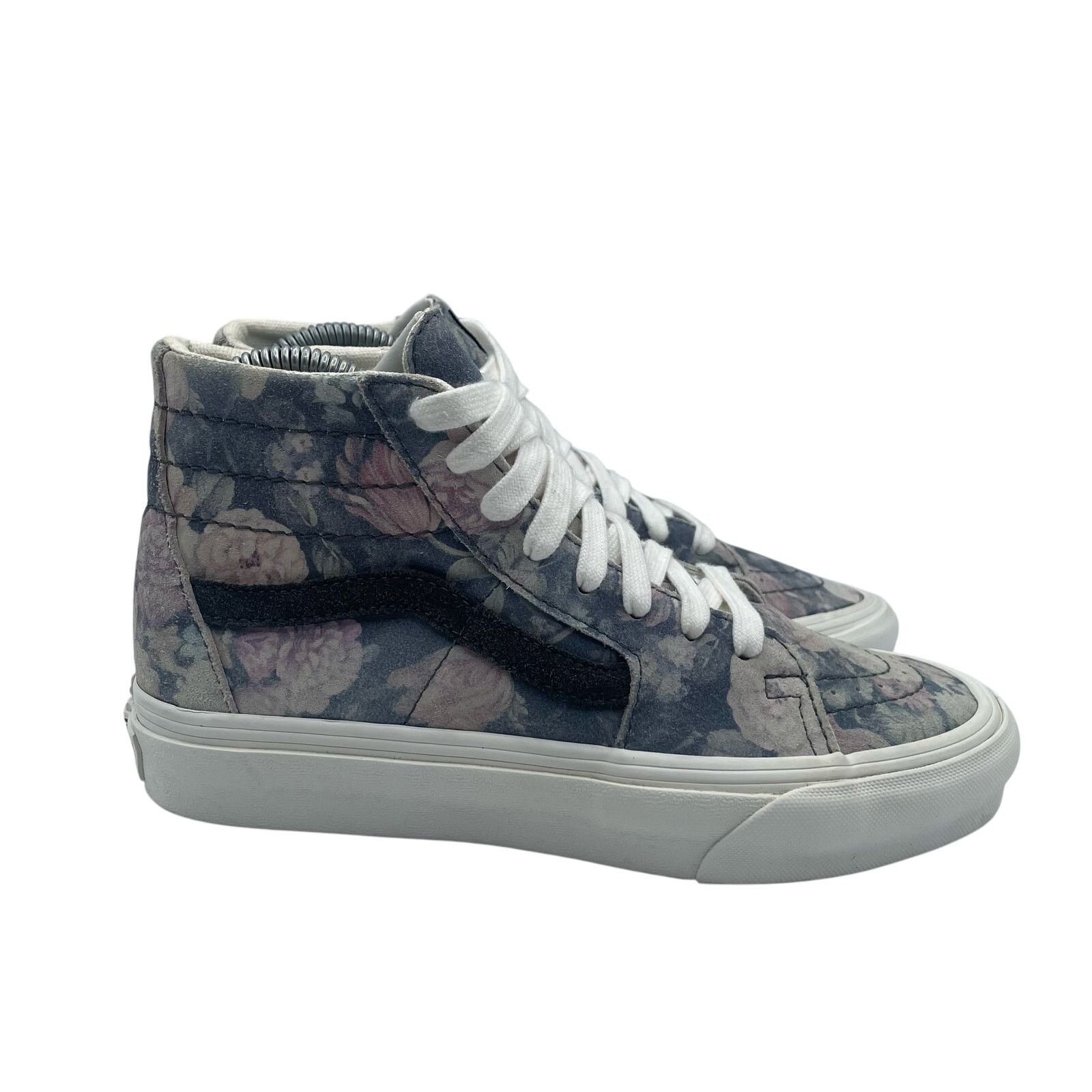 Vans VANS Sk8 Floral Hi Purple Shoes Canvas Lace Up Womens 6.5 Size US 6.5 / IT 36.5 - 3 Thumbnail