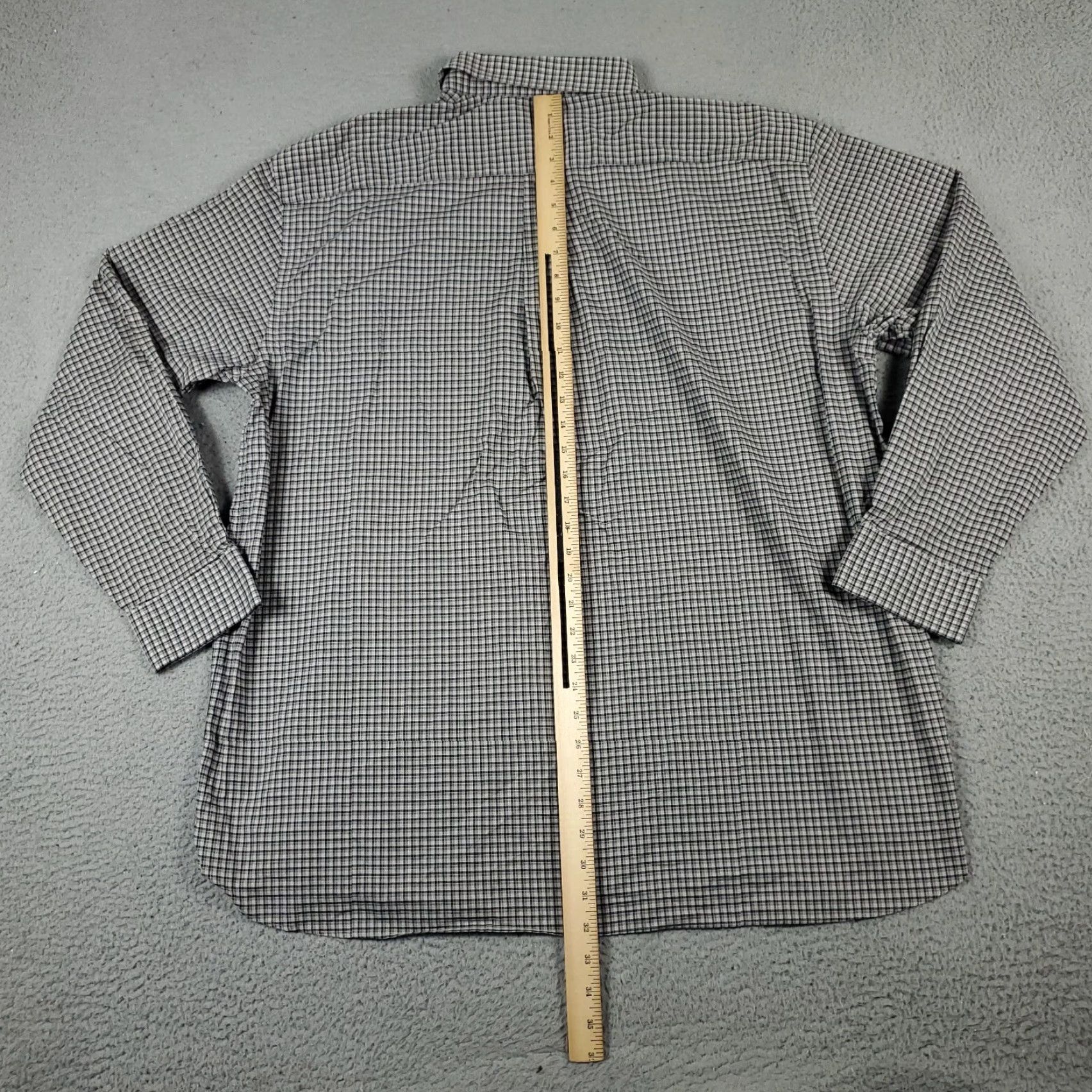 Cremieux Daniel Cremieux Gray Plaid Button-Up Shirt Mens XL Long Sleeve Casual Preppy Size US XL / EU 56 / 4 - 3 Thumbnail