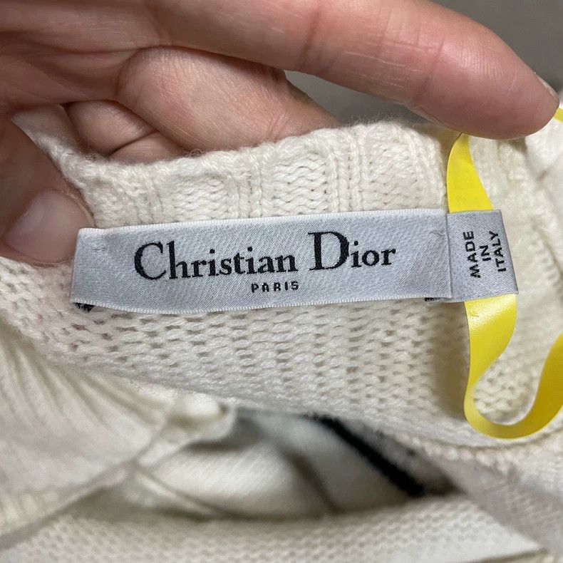 Dior Dior White five-pointed star butterfly sleeve knitted shor Size XS / US 0-2 / IT 36-38 - 5 Thumbnail